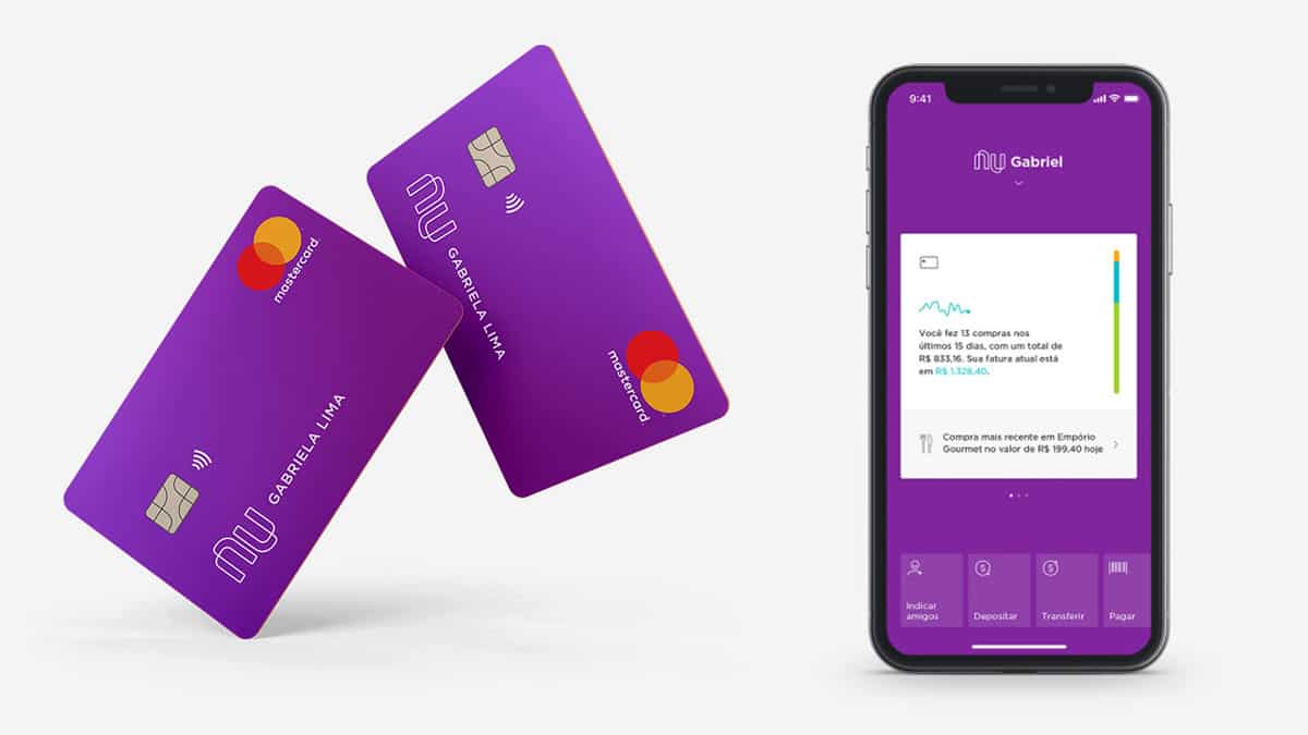 Cartão Nubank zero anuidades, conheça essa opção