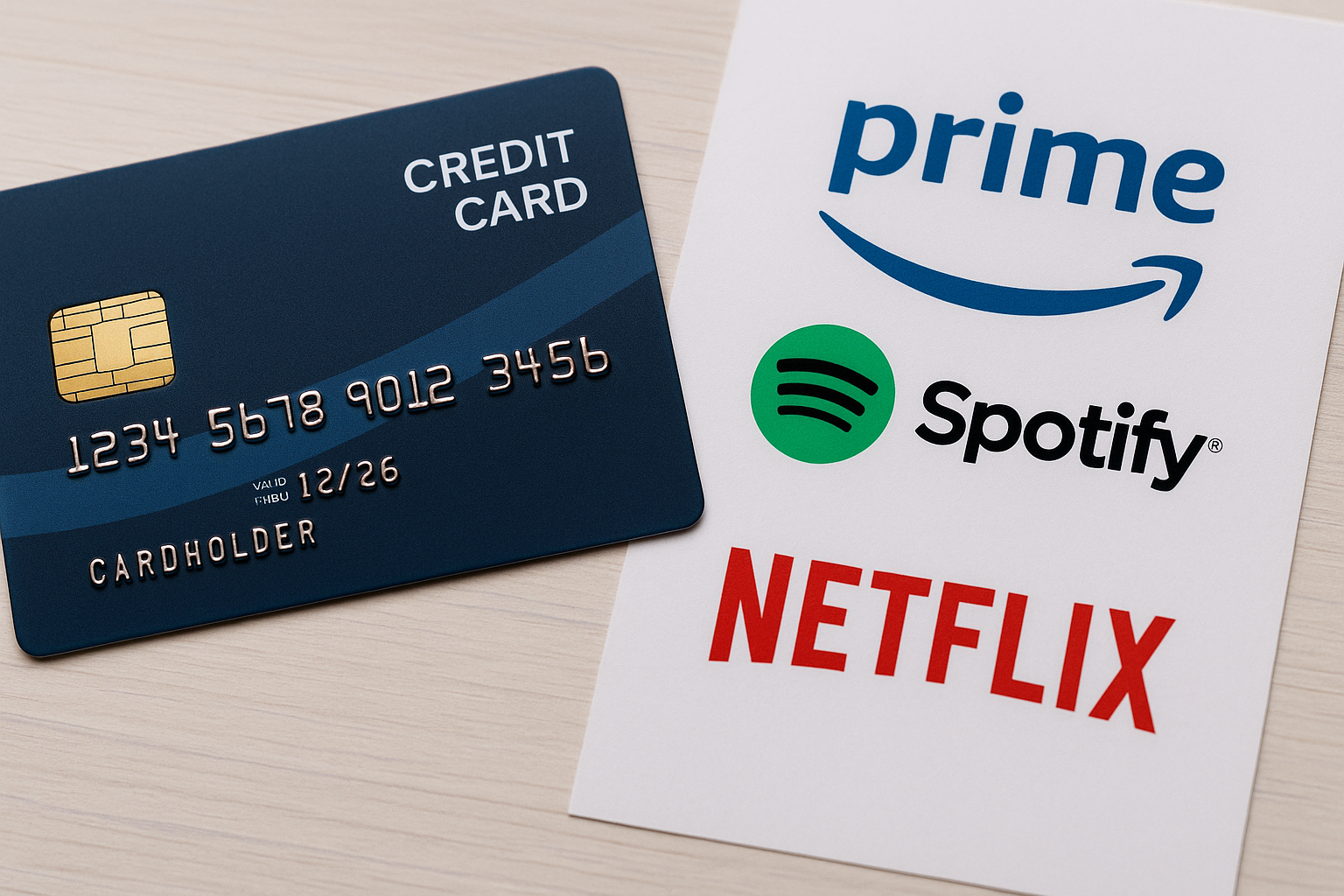 integrated subscription credit cards