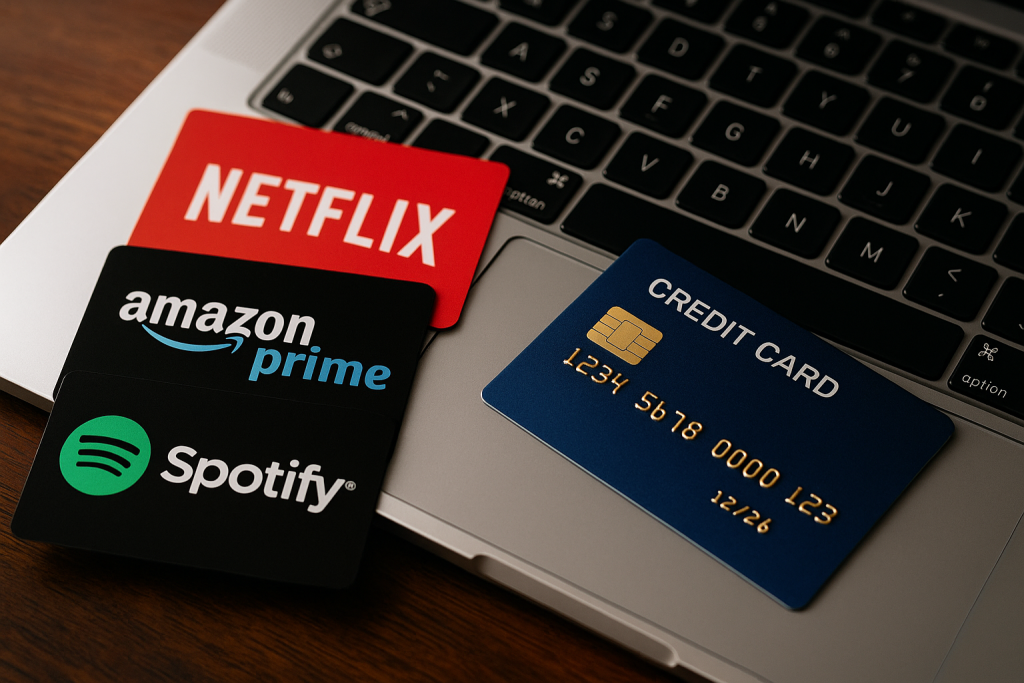 integrated subscription credit cards